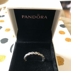 • PANDORA • ring, celebration stackable ring